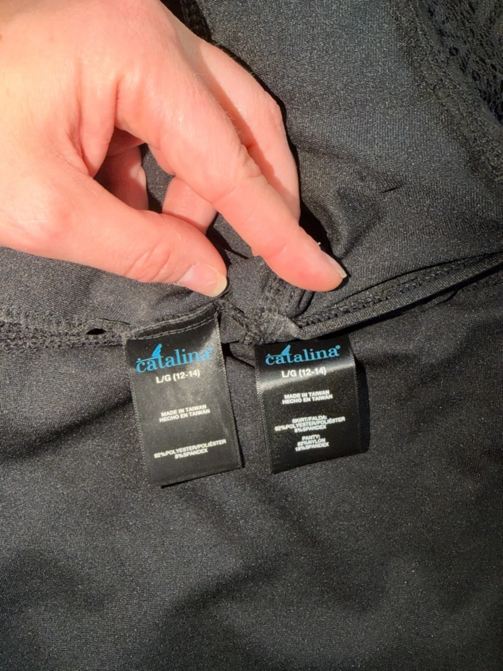 NWT - Catalina Black Tankini with Skirt - Size L - Picture 10 of 11